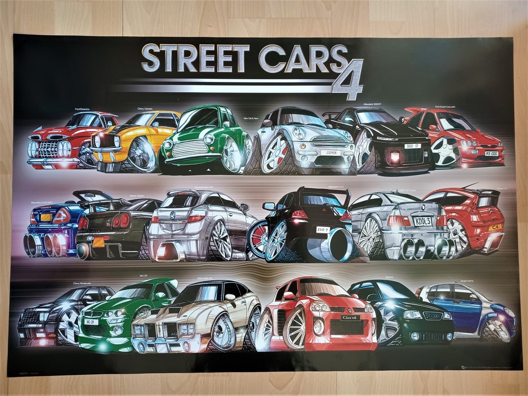 Street Cars by Koolart Authentic 2006 Poster - Etsy