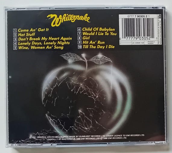 Whitesnake - Come An' Get It CD Brand New - Etsy UK