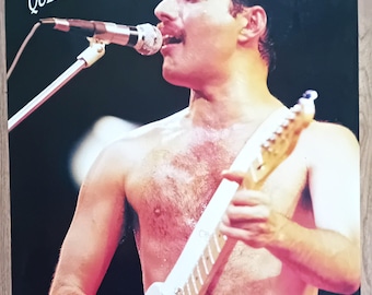 Queen Freddie Mercury Vintage 1980's Large Poster