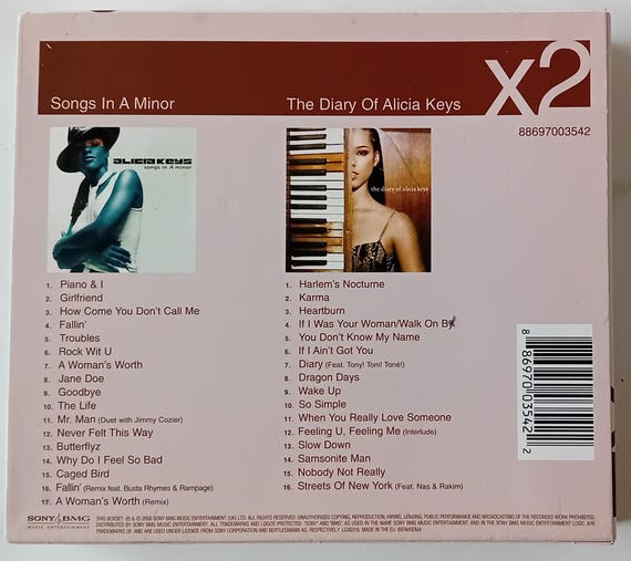 Alicia Keys Songs in A Minor / the Diary of Alicia Keys 2CD Box