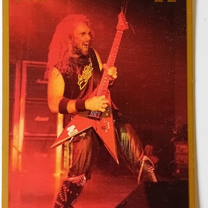 Megadeth Original Vintage 1980&#39;s Postcard