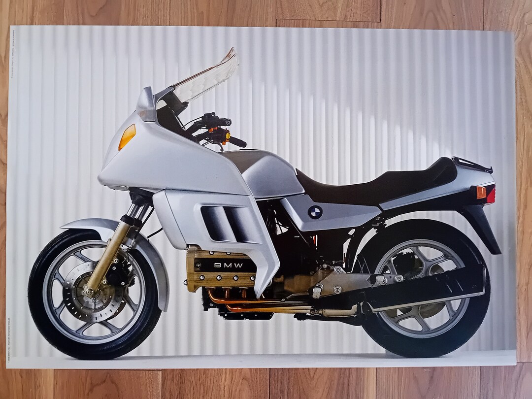 BMW K100 Bike Original 1980's Vintage Poster