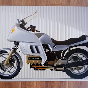 BMW K100 Bike Original 1980's Vintage Poster