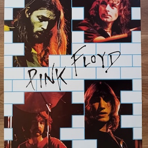 Póster vintage de Pink Floyd The Wall de los años 80