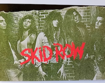 Skid Row Original Vintage 1980's Postcard