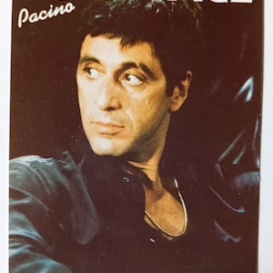 Caracortada Al Pacino Postal Original de 1980
