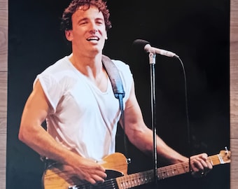 希少　80s　バンド　ブルーススプリングスティーン　ツアー　サテン　ヴィンテージ 希少 80s バンド ブルーススプリングスティーン ツアー サテン