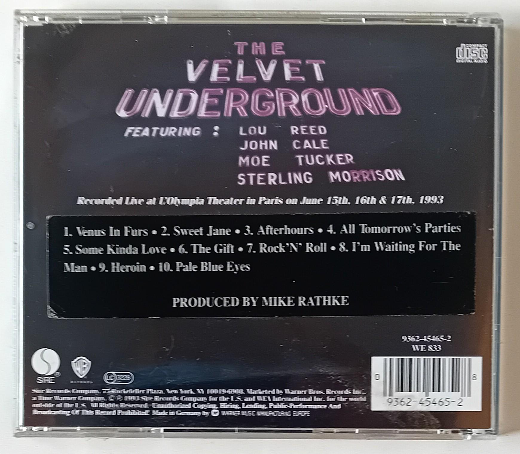 ヴェルヴェット・アンダーグラウンド - ライブ MCMXCIII - 1993 CD 