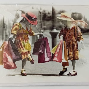Cuori di carta Foto Bertram Bahner Vintage 1992 Biglietto di auguri
