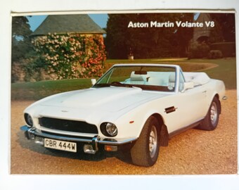 Aston Martin Volante V8 Original 1980's Card