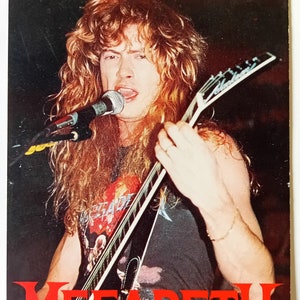 Postal Megadeth Original de los años 80