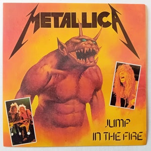 Metallica Jump In The Fire 1980&#39;s Vintage Sticker