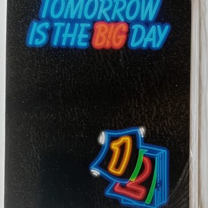 Mañana es un gran día Foto de Evert Van Kuijk Tarjeta de felicitación original vintage de 1987