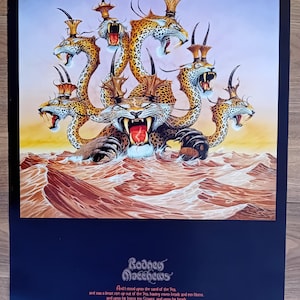 Beast Out Of The Sea by Rodney Matthews Authentic 1995 Poster