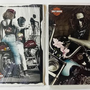 Harley Davidson - Jeanette Jones Photography - 2 biglietti d'auguri vintage del 1994