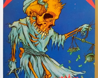 LLICA ダメージド・ジャスティスツアー パンフ　おまけ付き Metallica Damaged Justice 1989 Japan Tour Signed Promo