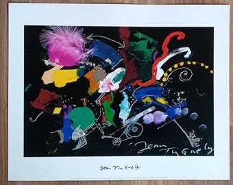 J・Tinguely、Relief au Cercle rouge、希少画集画 Vintage poster – Tinguely im Kunsthaus Zürich – Galerie 1 2 3