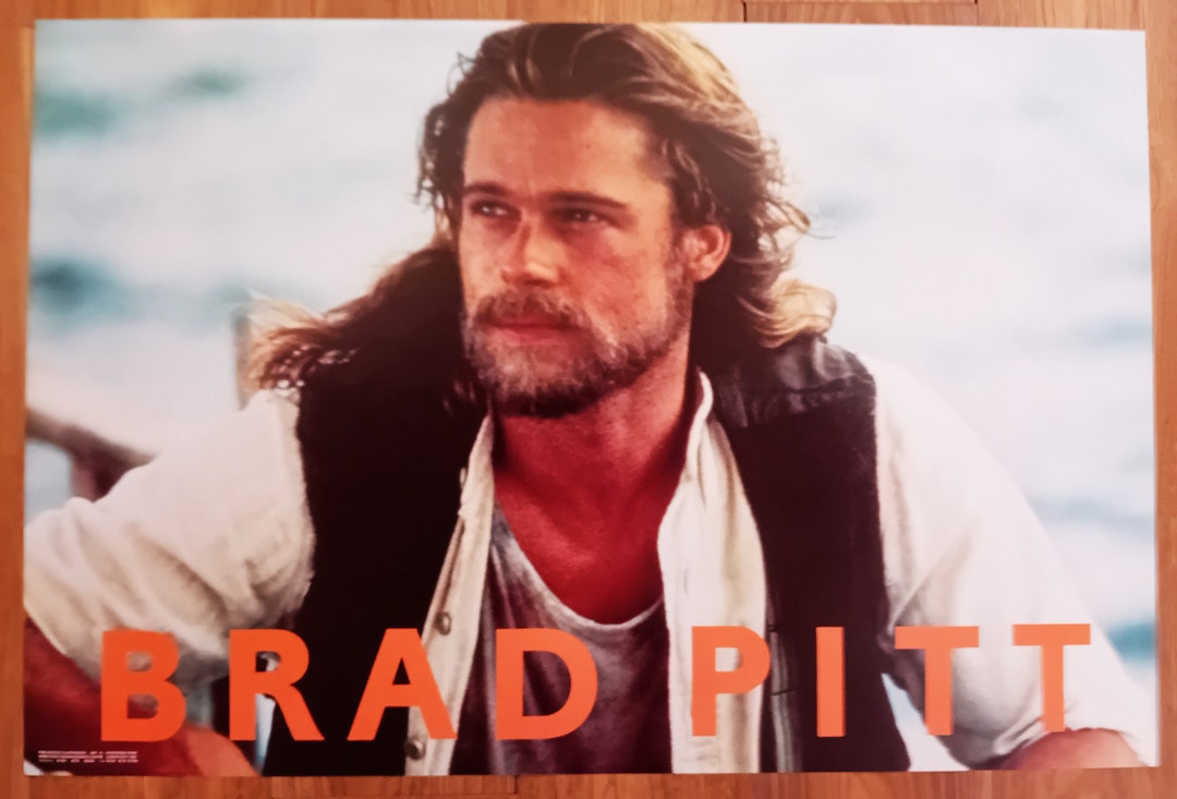 Brad Pitt 1990's Vintage Poster Etsy(02)