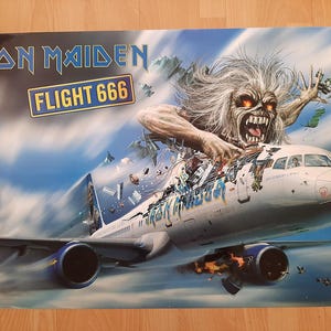 Iron Maiden Flight 666 Autentyczny plakat z 2010 roku