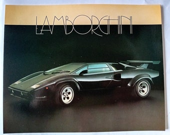 オリジナル ビンテージ ポスター 1984 ランボルギーニ カウンタック