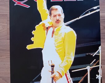 クイーン フレディ・マーキュリー 限定版オリジナルポスター サイン