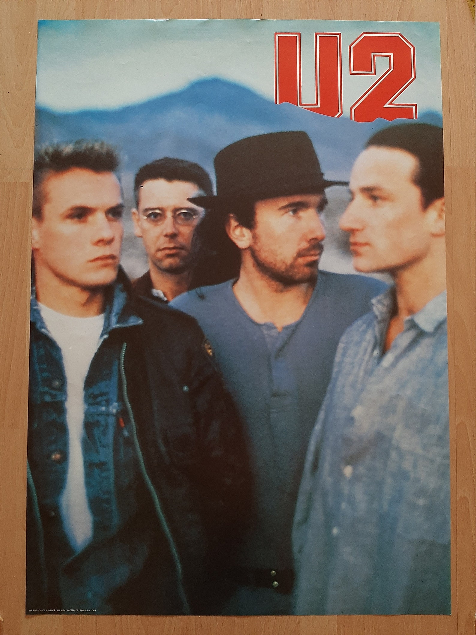 U2 Authentieke Vintage 1980's Poster Etsy Nederland
