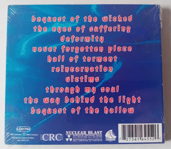 Crematory - Transmigration CD Digipak 2000 Brand New Sealed - Etsy