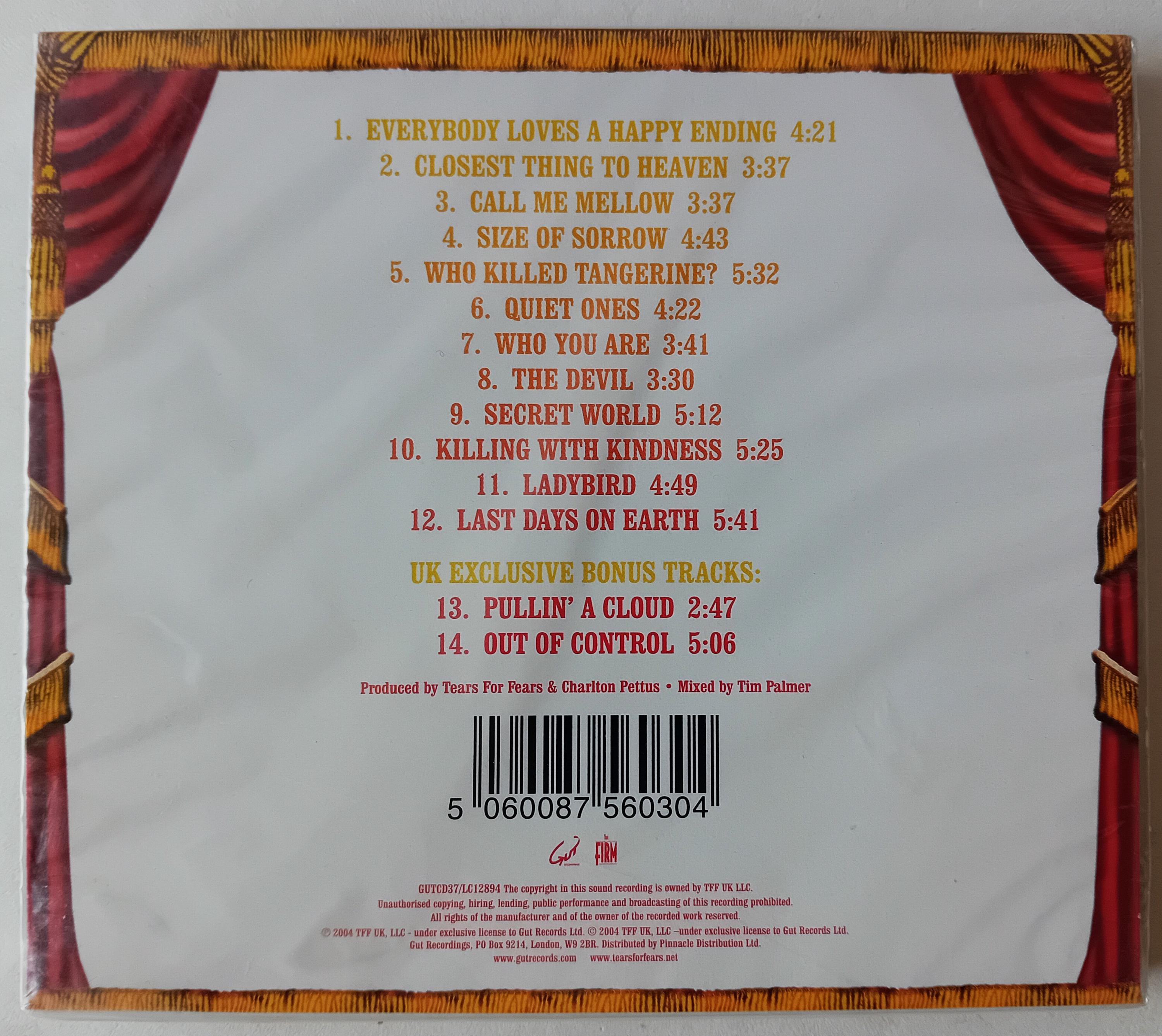Tears for Fears - Everybody Loves A Happy Ending CD Limited