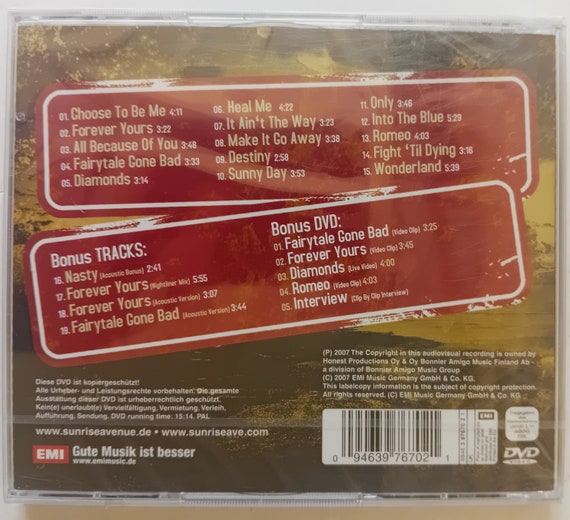 Sunrise Avenue - on the Way to Wonderland CD & DVD Special Edition