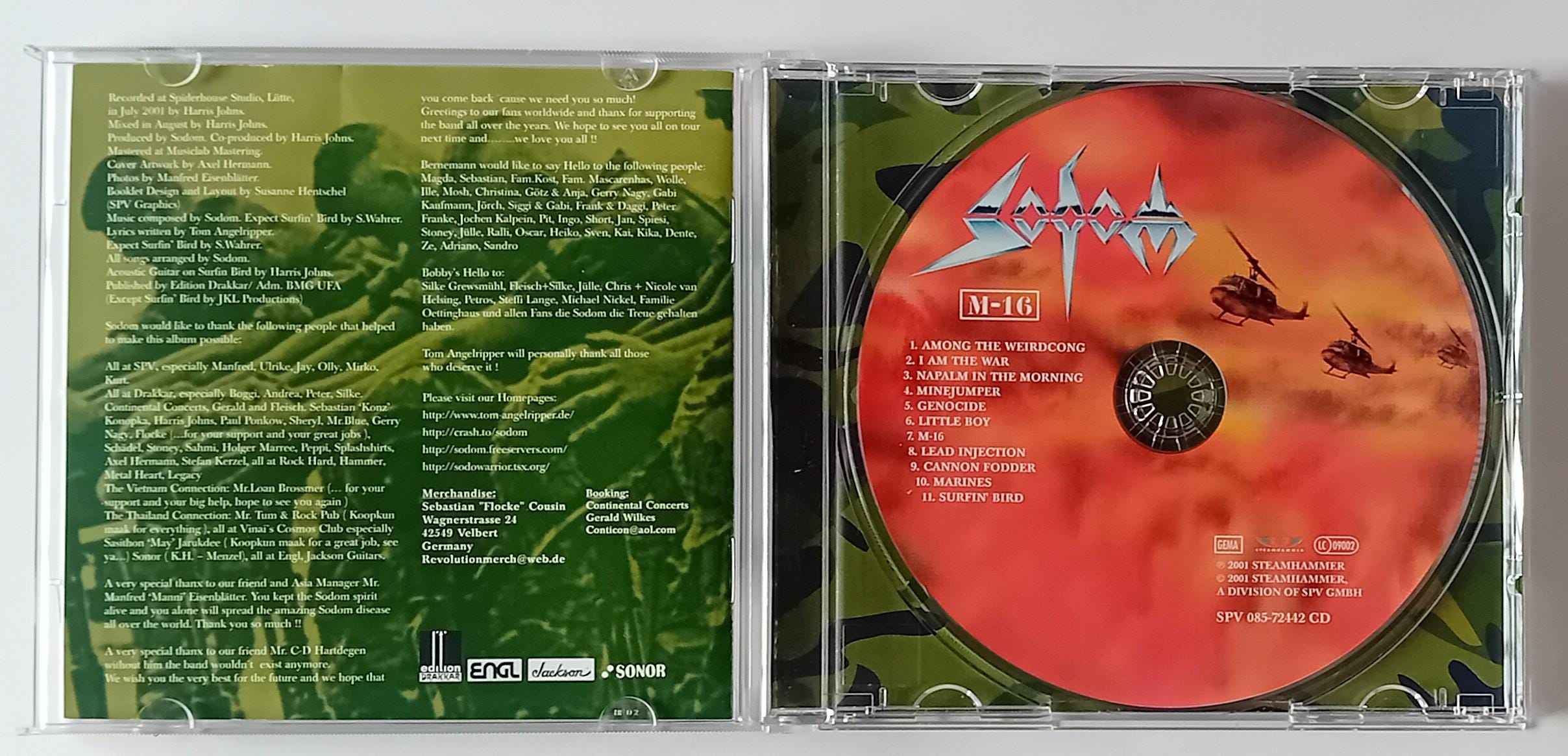 Sodom - M-16 - CD 2001 (made in Germany) Brand New - Etsy