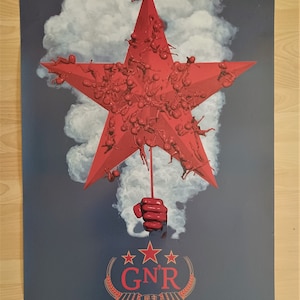 Guns N' Roses Democracia china con licencia auténtica 2008 Póster