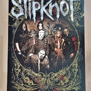 Slipknot のサイン入りポスター Amazon.co.jp: スリップノット 直筆サイン入り ポスター バスルーム