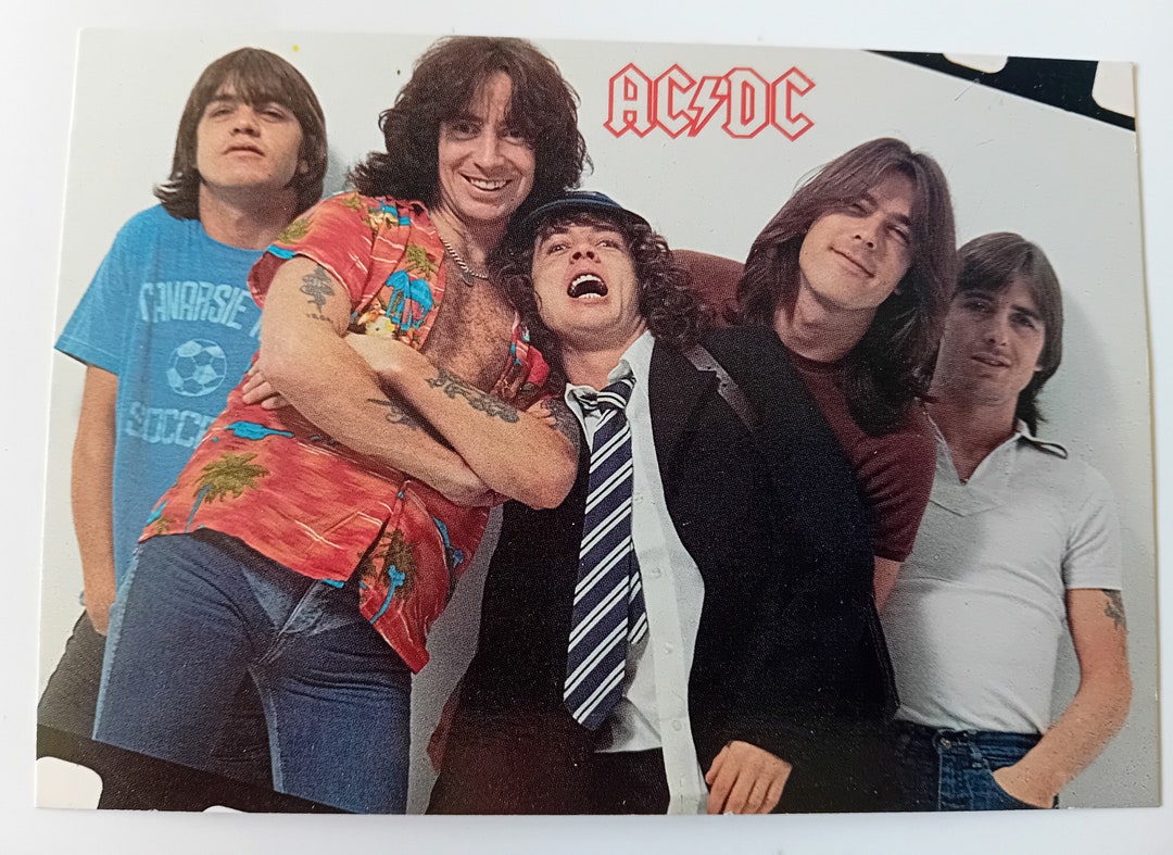 AC/DC Original 1980's Postcard - Etsy