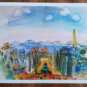 Raoul Dufy - &#39;La Baie De Nice&#39; Authentic 1988 Large Print