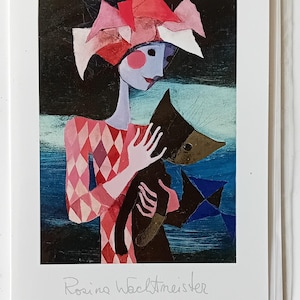 Rosina Wachtmeister Original 1989 Verkerke Tarjetas de felicitación