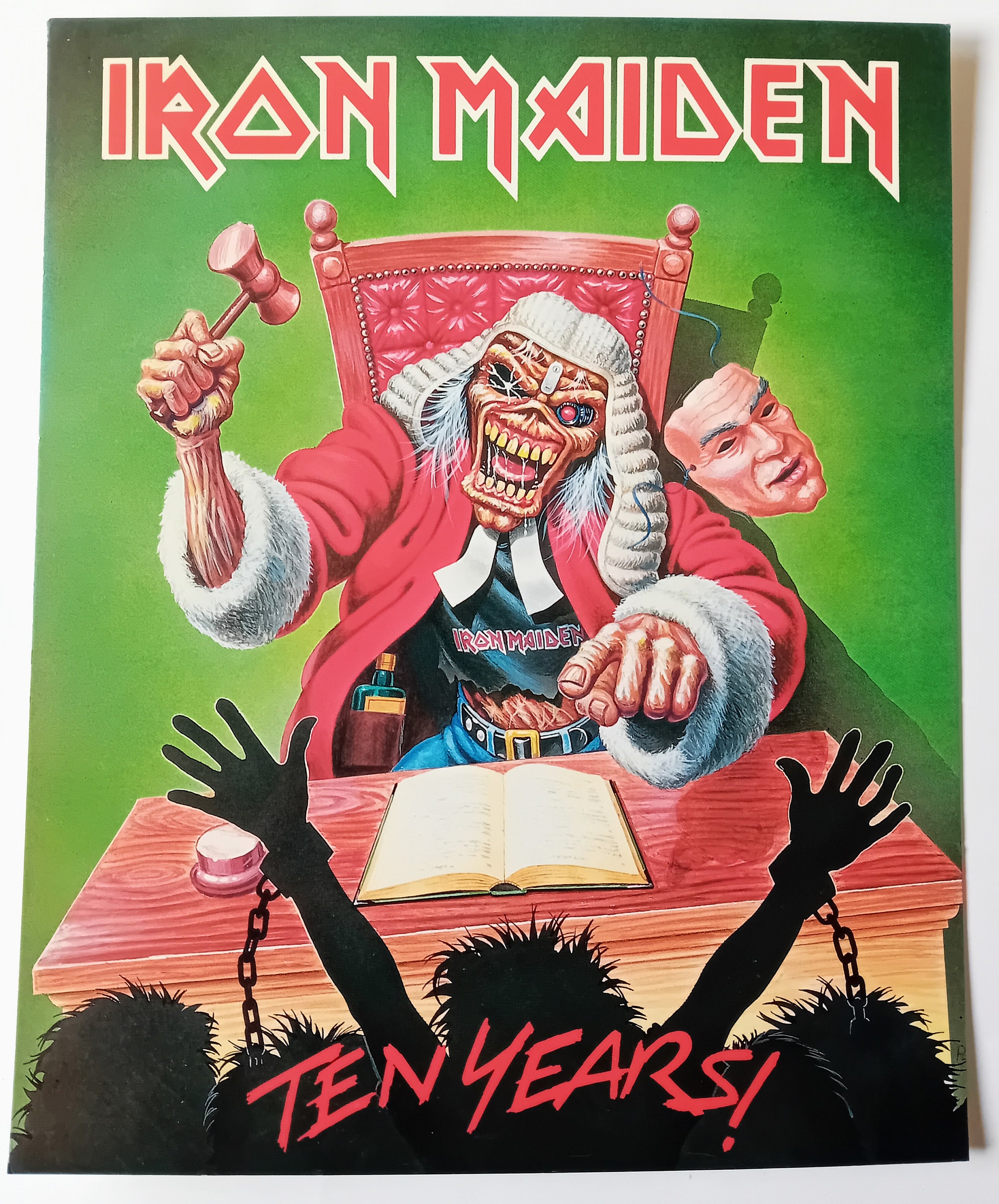 Iron Maiden Judge Authentic Licensed 1990 Mini Poster - Etsy
