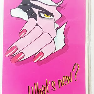 ¿Qué hay de nuevo? Tarjeta de felicitación original vintage de 1984, nueva y sellada