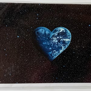 Corazón - Diseño de S. Mori Tarjeta de felicitación original de Verkerke de 1985