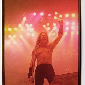 Postal vintage original de Metallica de los años 80