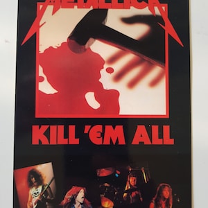 Metallica Kill 'em All Original 1990 Postal