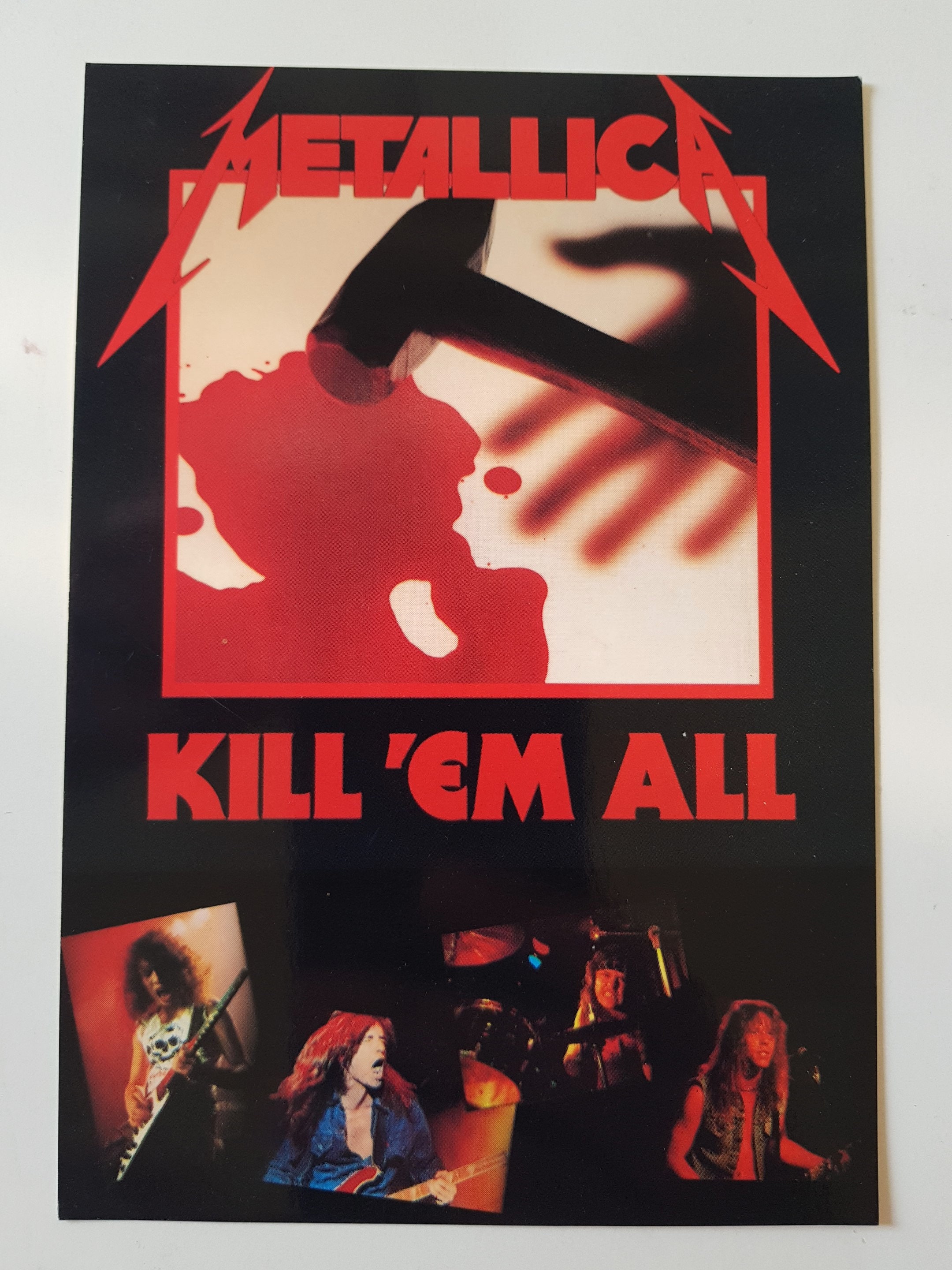 Metallica Kill 'em All Original 1990 Postcard - Etsy