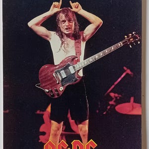 AC/DC cartolina originale vintage 1989