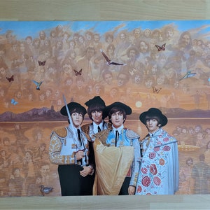 The Beatles Art by Jaromir Kocourek Authentic 1999 Poster