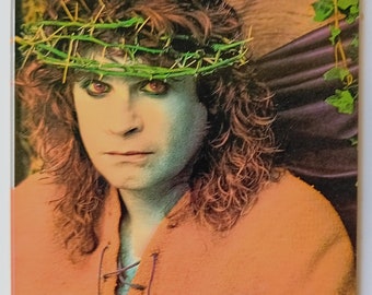 Ozzy Osbourne Original 1990 Vintage Postcard