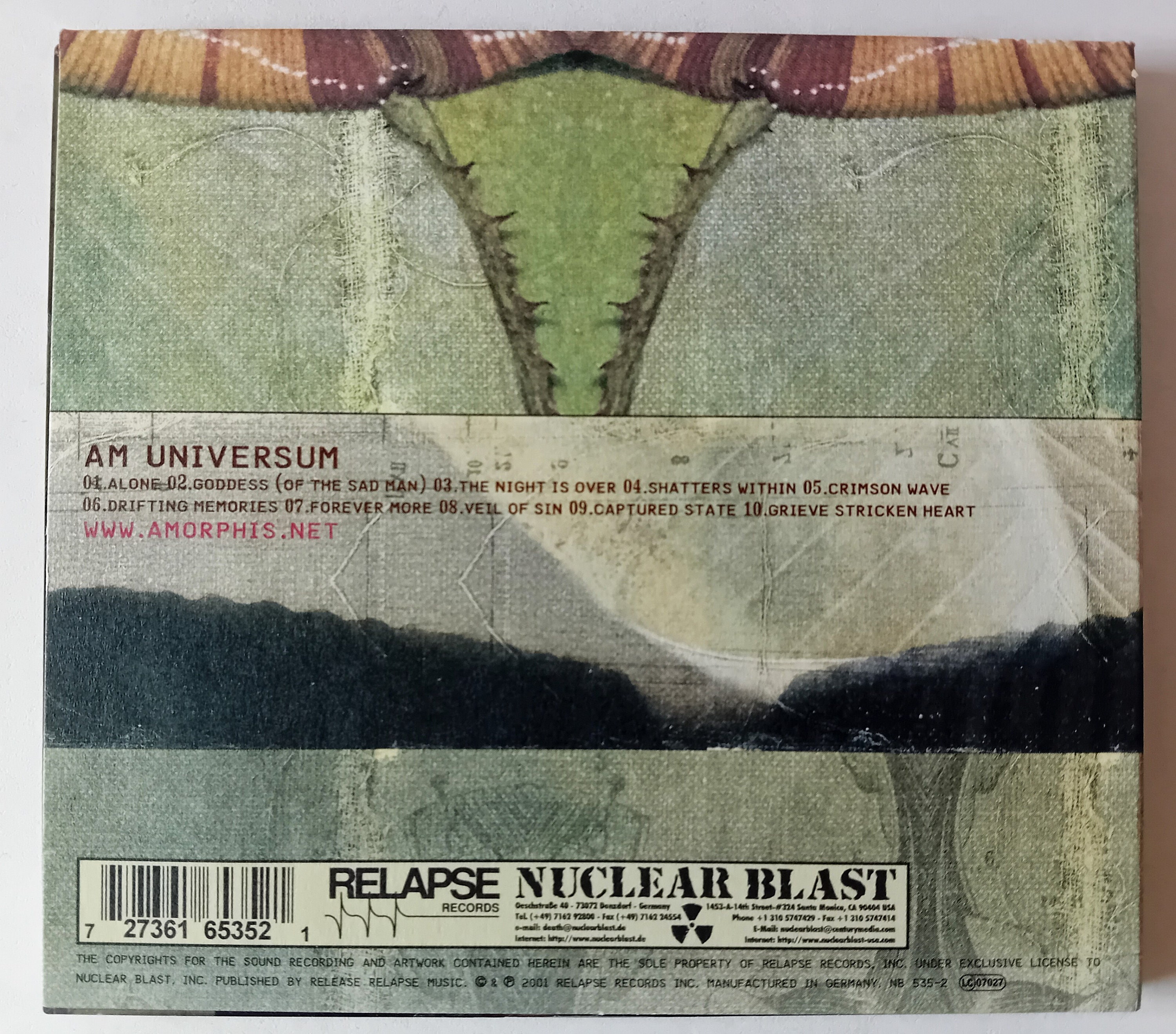 アモルフィス - Am Universum CD デジパック 2001 新品 - Etsy 日本