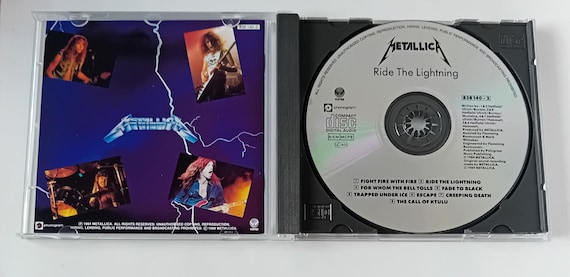 Metallica - Ride the Lightning - CD (1990's Reissue) Brand New - Etsy