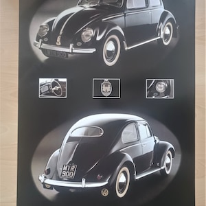 Volkswagen Maggiolino 1954 Poster originale Athena 1993