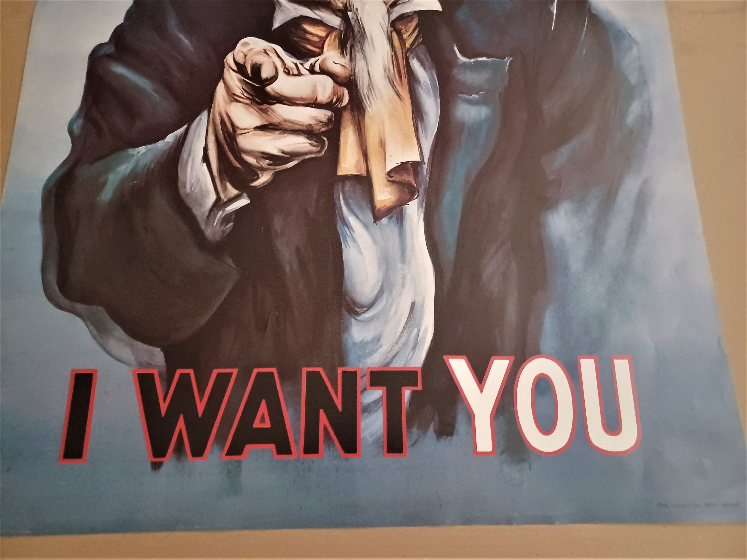 I Want You Vintage 1980's Poster - Etsy