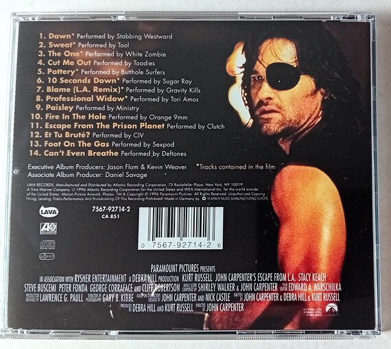 Escape From L.A. Music From and Inspired by John Carpenter CD 1996