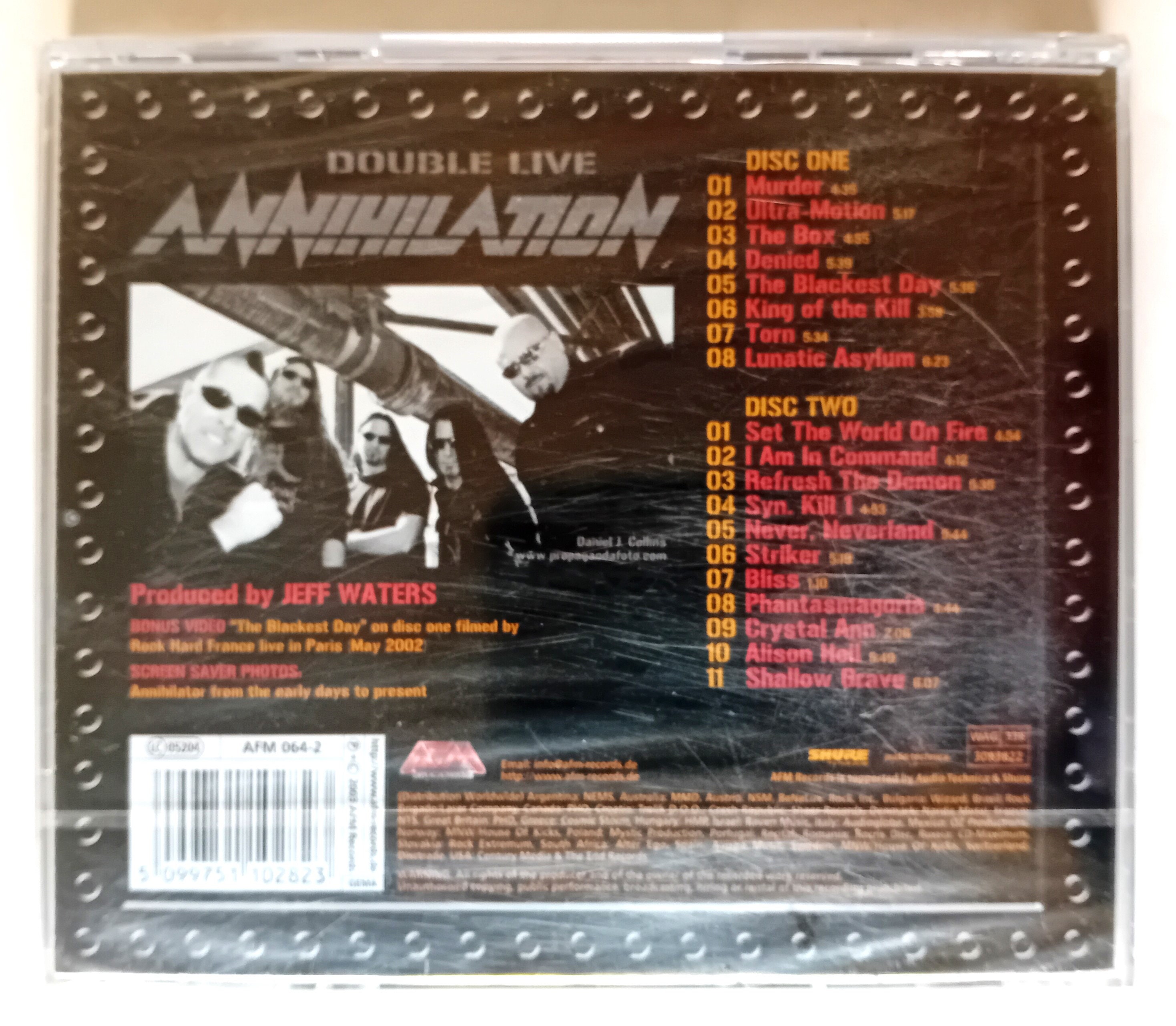Annihilator Double Live Annihilation 2CD Enhanced 2003 Brand New
